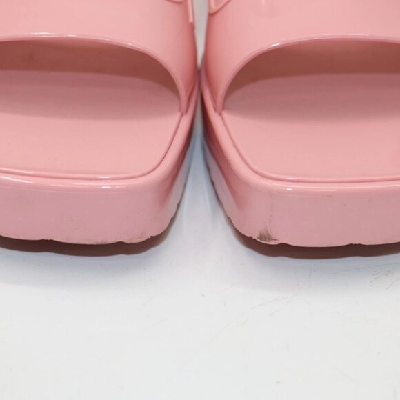 Gucci Rubber Slide Sandal Pink Platform - 624730 Size 40 - US 10 - Picture 3 of 14